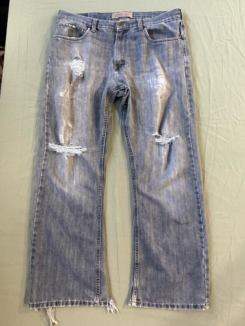 Men's Vintage Y2K Relaxed Boot Cut Jeans 34 x 28